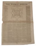 RARE MEXICAN WAR NEWSPAPER “THE WEEKLY HERALD” FOR JULY 31, 1847