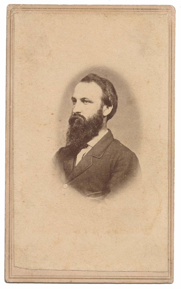 CDV OF 1ST TENNESSEE LIEUTENANT COLONEL & STAFF OFFICER IN CIVILIAN CLOTHES