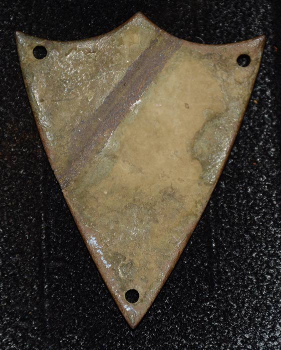 SADDLE SHIELD RECOVERED AT 2ND CORPS CAMP IN TANEYTOWN – GETTYSBURG CAMPAIGN