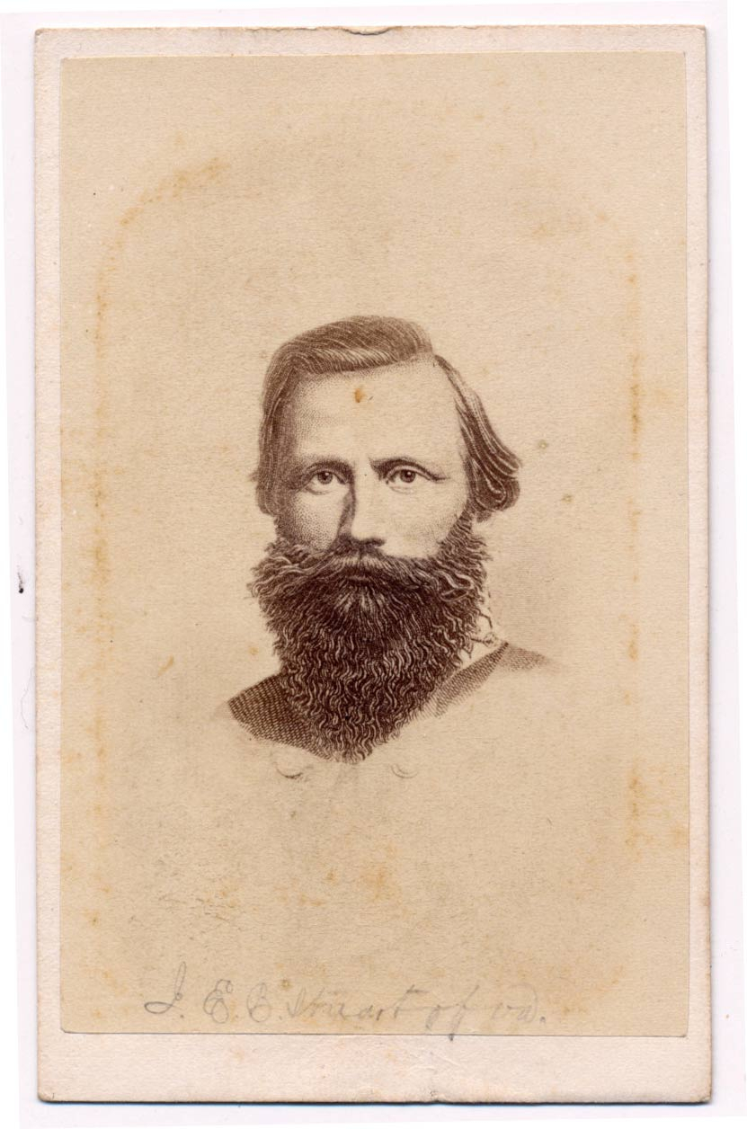 PERIOD LITHOGRAPH CDV OF JEB STUART