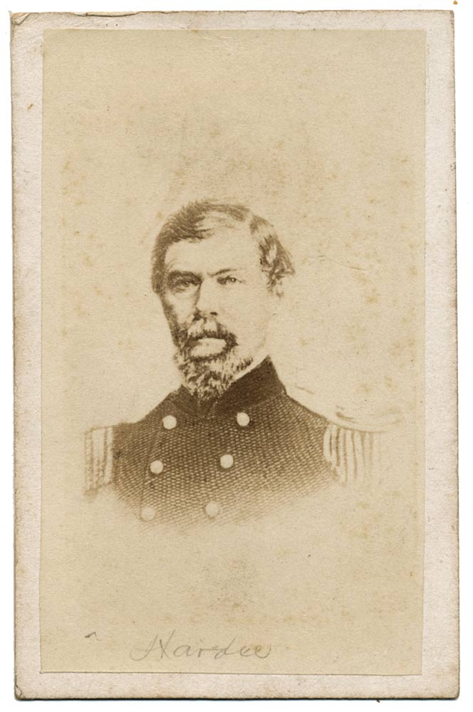 LITHOGRAPH CDV OF CONFEDERATE GENERAL WILLIAM J. HARDEE