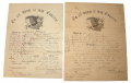 PAIR OF DISCHARGES FOR JACOB JERRARD, 95TH PENNSYLVANIA INFANTRY (GOSLIN ZOUAVES)