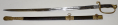 MODEL 1850 FOOT OFFICER’S SWORD WITH “MONITOR” BLADE BY M.W. GALT & BRO., WASHINGTON, D.C., PRESENTED TO LT. JOHN EXTON BY BATTERY H, 2ND PENNSYLVANIA HEAVY ARTILLERY