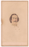 HEAVILY RETOUCHED CDV OF UNIDENTIFIED CONFEDERATE OFFICER
