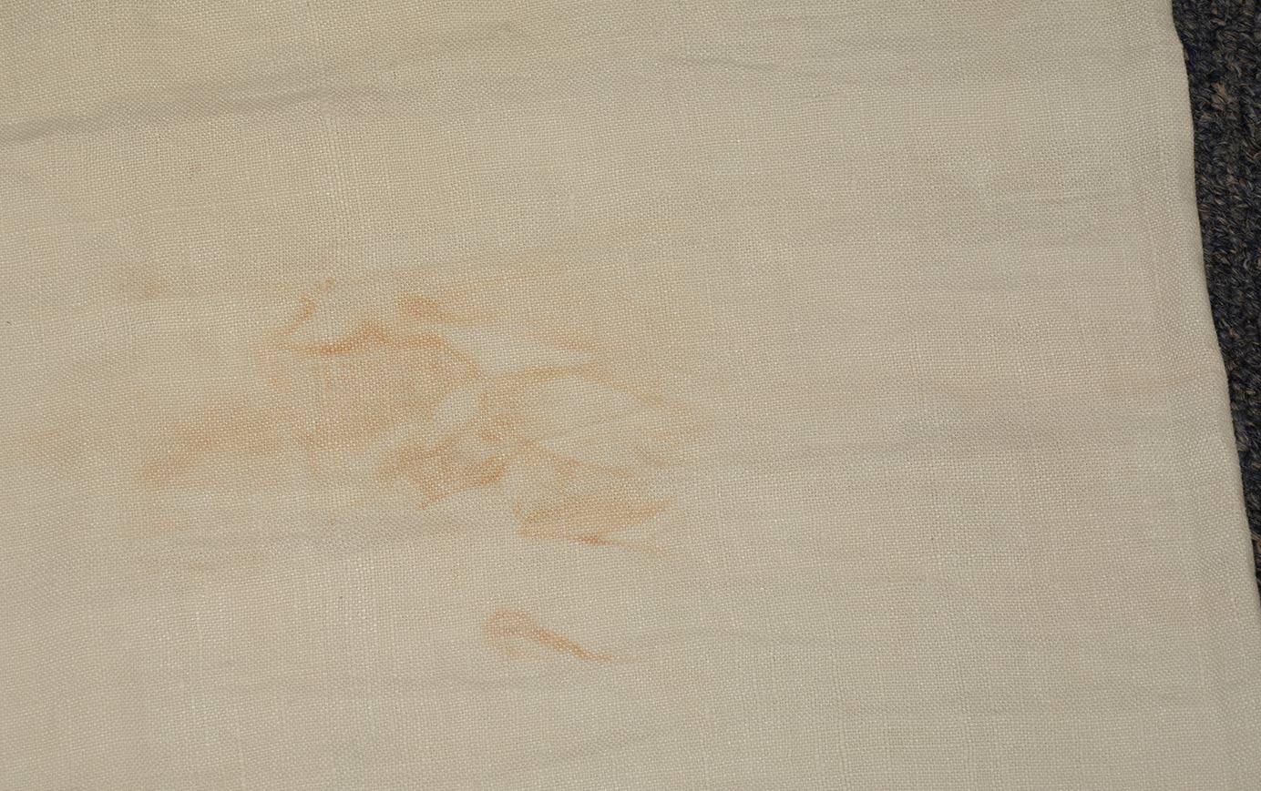 CIVIL WAR PERIOD LINEN SHEET WITH MONOGRAM — Horse Soldier