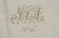 CIVIL WAR PERIOD LINEN SHEET WITH MONOGRAM
