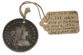 LARGE LIBERTY DOLLAR WITH ID TO 104TH PENNSYLVANIA SOLDIER WHO DIED OF DISEASE