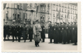 GERMAN WORLD WAR TWO REAL PHOTO POSTCARD OF HITLER REVIEWING SS TROOPS