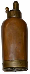 THREE-COMPARTMENT POWDER FLASK