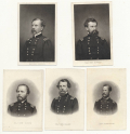SELECTION OF CDV SIZED STEEL ENGRAVINGS OF UNION GENERALS 