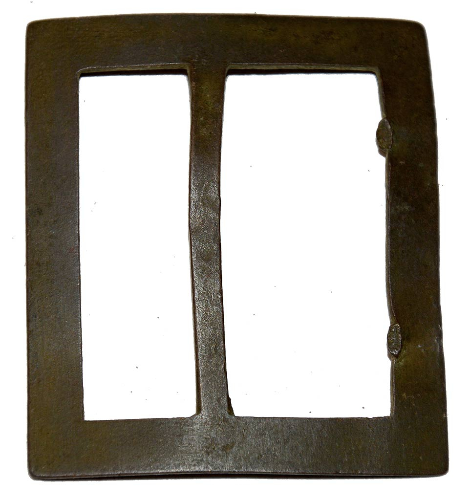 EXCAVATED CONFEDERATE FRAME BUCKLE RECOVERED AT ANTIETAM