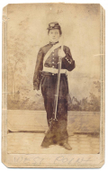 CDV OF ARMED YOUNG BOY IN UNIFORM, A.W. FORD