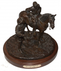 HOT CAST, TRUE BRONZE RON TUNISON SCULPTURE – “BUFORD AND REYNOLDS”