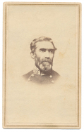 CDV OF CONFEDERATE GENERAL BRAXTON BRAGG WITH RICHMOND BACKMARK