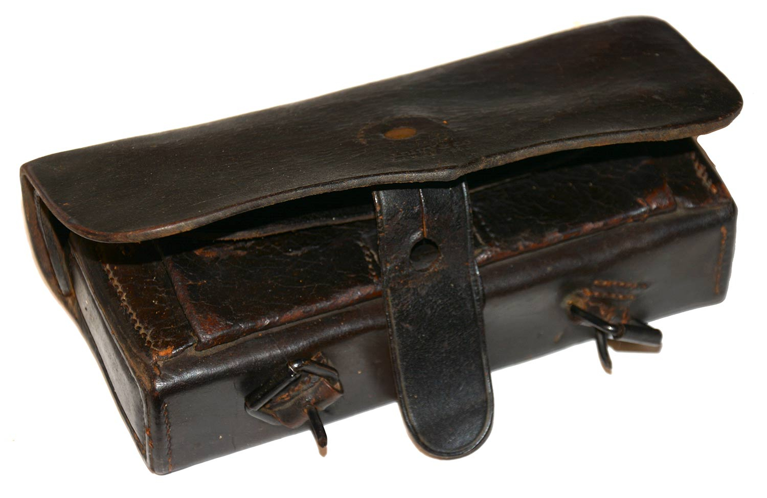ORIGINAL CIVIL WAR FEDERAL ISSUE CAVALRY CARBINE CARTRIDGE BOX 