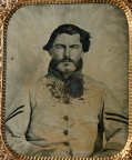 SIXTH-PLATE AMBROTYPE OF A CONFEDERATE CORPORAL