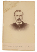 CABINET CARD – WILSON GRAY, 2ND & 18TH NEW HAMPSHIRE INFANTRY