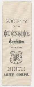 SOCIETY OF THE BURNSIDE EXPEDITION NINTH CORPS RIBBON 