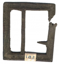EXCAVATED CONFEDERATE STATES CIVIL WAR “GUTTER-BACK” FRAME BUCKLE” RECOVERED BY BILL GAVIN
