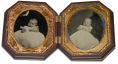 TWO SIXTH PLATE TINTYPES OF BABIES