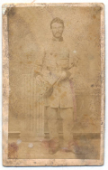 CDV OF CONFEDERATE LIEUTENANT P. H. KYES, 16TH LOUISIANA INFANTRY