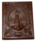 BEAUTIFUL HALF-PLATE UNION CASE WITH RICHMOND’S WASHINGTON MONUMENT MOTIF