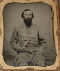 WONDERFUL HALF-PLATE AMBROTYPE OF A CONFEDERATE CAPTAIN 