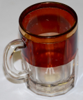 RUBY FLASH GLASS GETTYSBURG SOUVENIR MUG