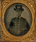 CONFEDERATE INFANTRY FIRST LIEUTENANT SIXTH PLATE AMBROTYPE