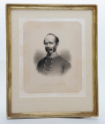 FRAMED ENGRAVING OF CONFEDERATE GENERAL JOSEPH E. JOHNSTON