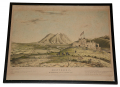 MEXICAN WAR COLORED LITHOGRAPH - “MONTEREY, FROM INDEPENDENCE HILL, IN THE REAR OF BISHOP’S PALACE.” 
