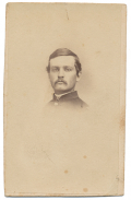 INK ID BUST VIEW CDV OF 4TH NEW HAMPSHIRE OFFICER