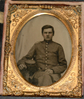 SEATED VIRGINIA ENLISTED MAN, EX-TURNER COLLECTION