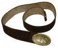PATTERN 1839 US BUCKLE ON BUFF LEATHER BELT