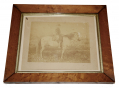 FRAMED ALBUMEN OF GENERAL ROBERT E. LEE ON HIS FAMOUS MOUNT TRAVELLER