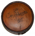 CS WOOD DRUM CANTEEN WITH CARVING