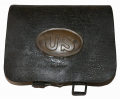U.S. PATTERN 1861 INFANTRY CARTRIDGE BOX WITH BRASS PLATE