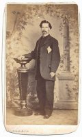 CDV OF HENRY C. LEE, OF GENERAL WICKHAM'S STAFF