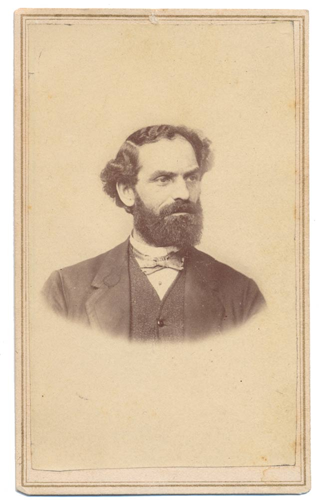 BUST VIEW CDV OF GEORGE AMES AGENT FOR THE AMES MANUFACTURING COMPANY OF CHICOPEE, MASSACHUSETTS