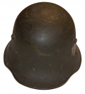 SINGLE DECAL AUSTRIAN MODEL 1916 TRANSITIONAL HELMET FOR USE IN WORLD WAR TWO