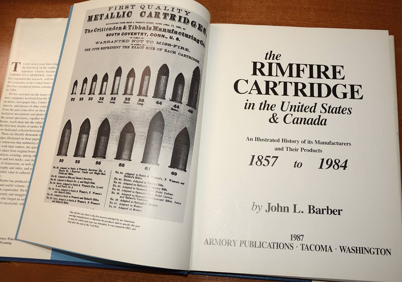 FIRST EDITION SIGNED AND NUMBERED COPY OF THE RIMFIRE CARTRIDGE FROM