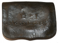 CONFEDERATE 23rd VA CAVALRY ID’D CAPTURED U.S. PISTOL CARTRIDGE BOX 