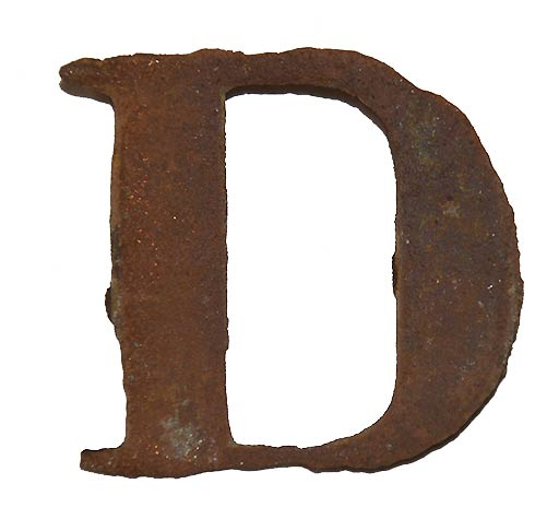 US CIVIL WAR COMPANY LETTER “D” DUG AT CHANCELLORSVILLE