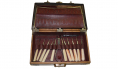 MID- TO LATE-19TH CENTURY CASED PARTIAL DENTAL KIT WITH 13 INSTRUMENTS