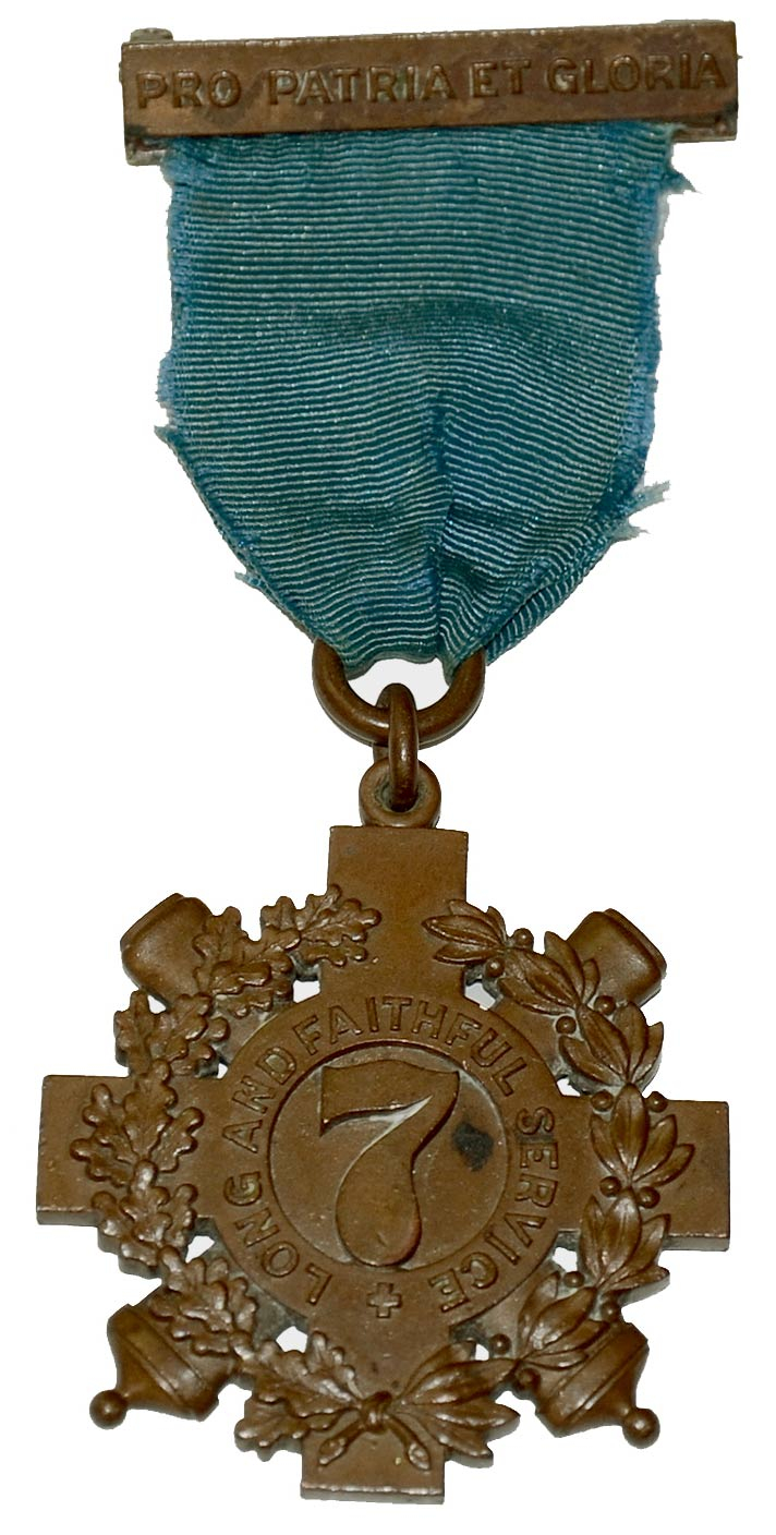 7TH NEW YORK NATIONAL GUARD LONG SERVICE MEDAL - NAMED