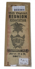 15TH DISTRICT REUNION ASSOCIATION – SUMNER, ILL, 1887