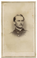 BUST VIEW CDV OF DISMISSED US MARINE OFFICER WILLIAM B. MURRAY