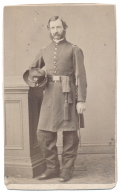 CDV FULL STANDING IMAGE OF NAMED UNION MEDICAL STAFF OFFICER – J.W. ROBIE