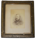 FRAMED ALBUMEN PHOTOGRAPH OF CIVIL WAR ERA NAVY OFFICER