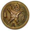 RHODE ISLAND UNITED TRAIN OF ARTILLERY COAT BUTTON, RI33A